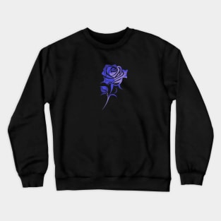 Minimalist Violet Rose Crewneck Sweatshirt